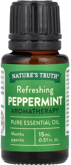 Nature's Truth 퓨어 에센셜 오일 리프레싱 페퍼민트 15ml(0.51fl oz) Truth (네이처스 트루스), 1개, 15ml - 쿠팡