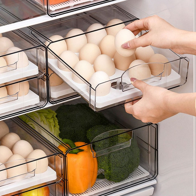 YMB 다용도 서랍형 보관함 계란보관함 계란수납함 야채보관함 야채수납함 주방수납용품