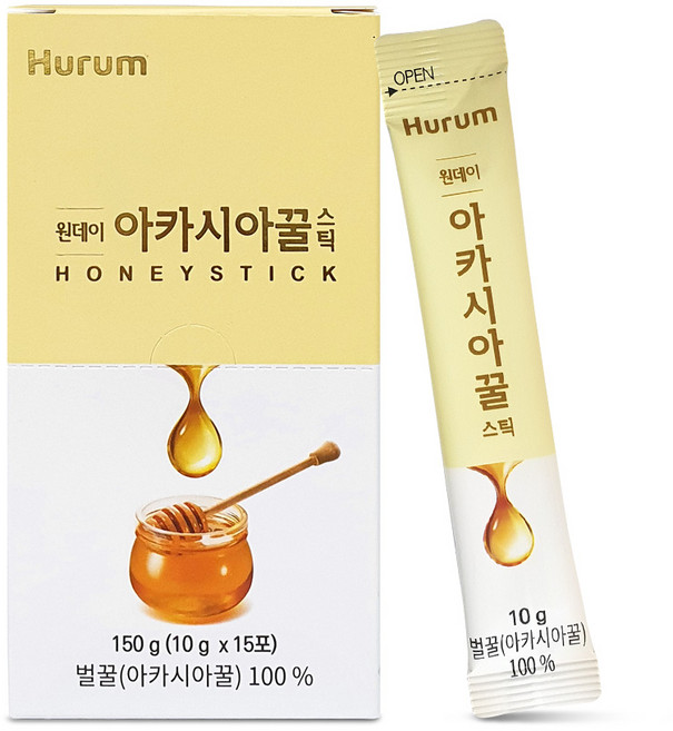 휴럼 원데이 아카시아꿀스틱, 150g, 1개
