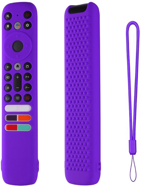 TCL RC902V FMR4 용 보호 컨트롤러 슬리브 케이스 FMR1 원격 제어 케이스 피부 친화적 인 커버 파우치 상자, 보라