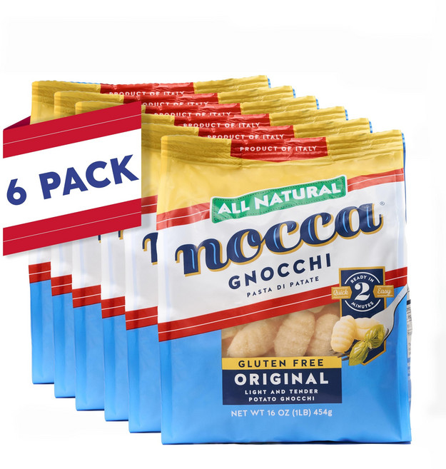 노카 뇨키 감자 만두 파스타 오리지널 프리 14온스 ( Nocca Gnocchi All Natural Original Gluten Free Gnocchi 16 Ounce (, 14온스(6개들이 팩), 1개, 454g