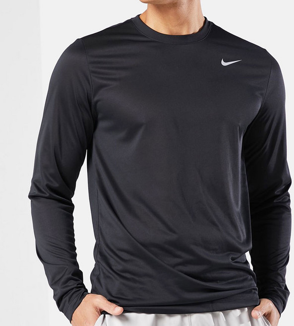나이키 기능성 긴팔티 남성 봄가을 운동복 긴팔 탑 가을 통기성 티셔츠 라운드 트레이닝 티