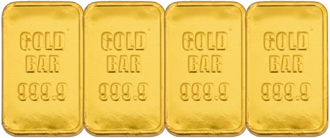 골드바 초콜릿 어린이날 유치원 교회 행사 가정의달 크리스마스 할로윈 초코 43.2g ( 10.8gX4), 4개, 10.8g