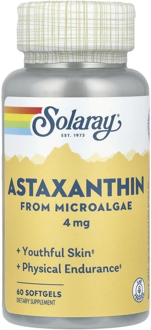 Solaray 아스타잔틴 4mg 소프트젤 60정, Solaray아스타잔틴4mg소프트젤60정, 1개 - 쿠팡