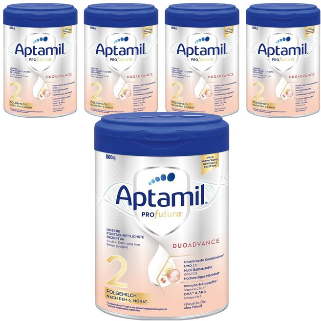 압타밀 프로푸투라 듀오어드밴스 분유 2단계, 5개, 800g