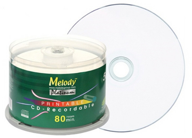 멜로디 공CD 프린터블 50P 케익, 1개