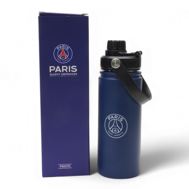 파리 생제르맹 렌즈 텀블러 18oz 보온 보냉 스테인레스 물병, 블루, 1개, 530ml