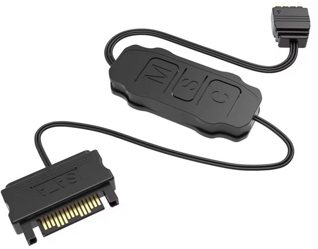 VGA-5V 3핀 ARGB 컨트롤로 케이블 LED 밝기조절 변환 조절기 RGB컨트롤러, VG008. 5V 3핀 ARGB 컨트롤러