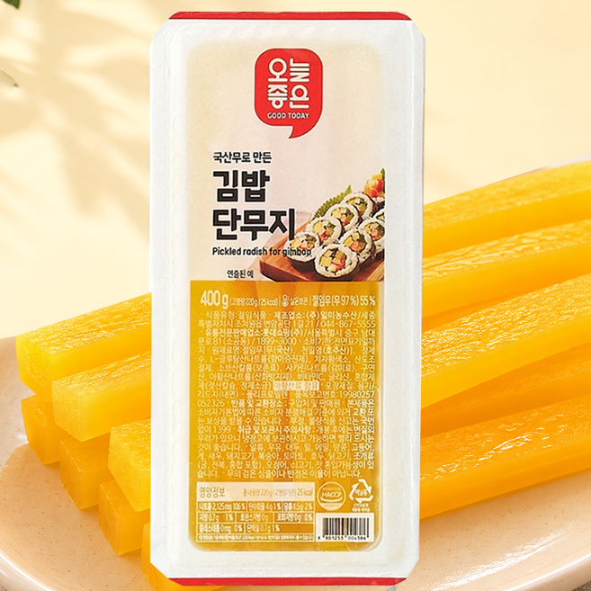 오늘좋은 김밥단무지 (400G), 400g, 10개