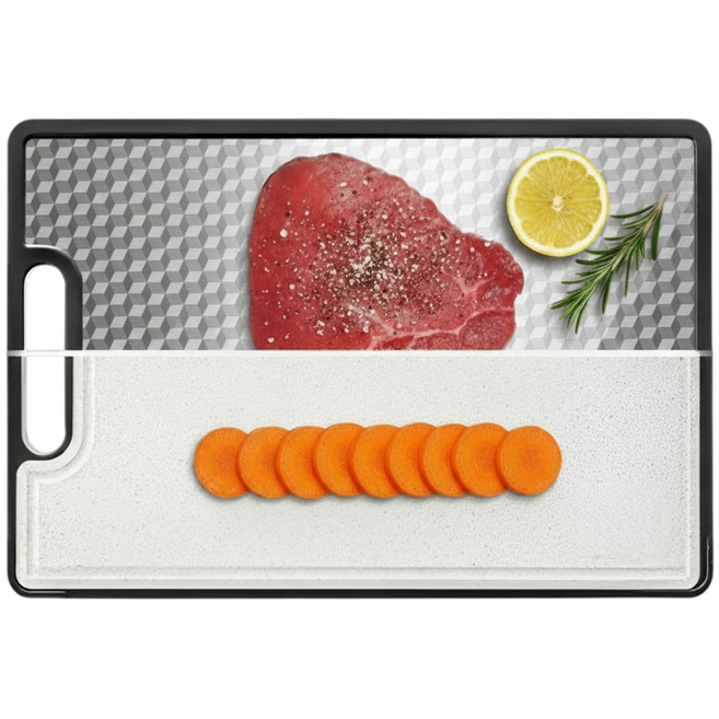 키치넬리 칼집 안나는 양면 스텐도마, 큐브 실버, 1개