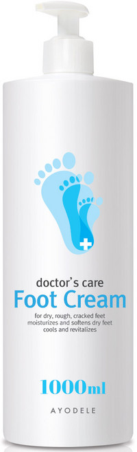 아요델 닥터스케어 각질끝 촉촉~반들~ 고운발 풋크림 1000ml, 2개, 1kg