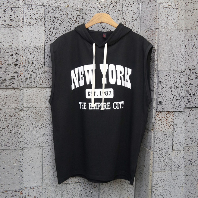 아이야/민소매/나시티/오버핏/티셔츠 [남자나시티] NY