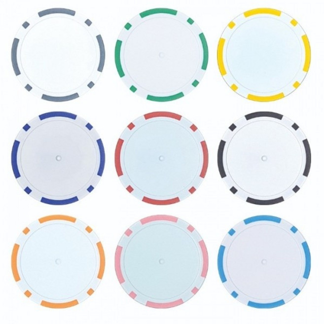 데칼칩 카지노칩 /포커칩 /숫자칩 /게임칩 /홀덤칩 /볼마커, 하늘, 1개