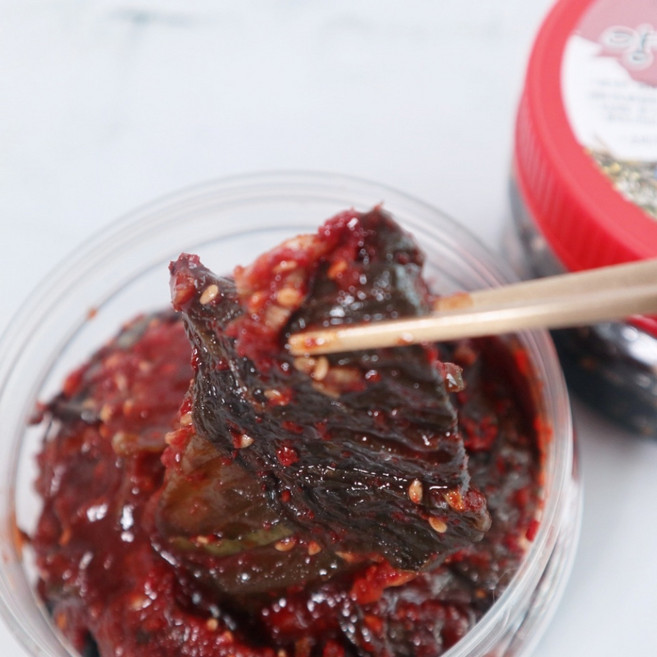 순창 장담아전통식품 양념 깻잎 장아찌 수제 별미 반찬, 양념깻잎장아찌, 500g, 1개