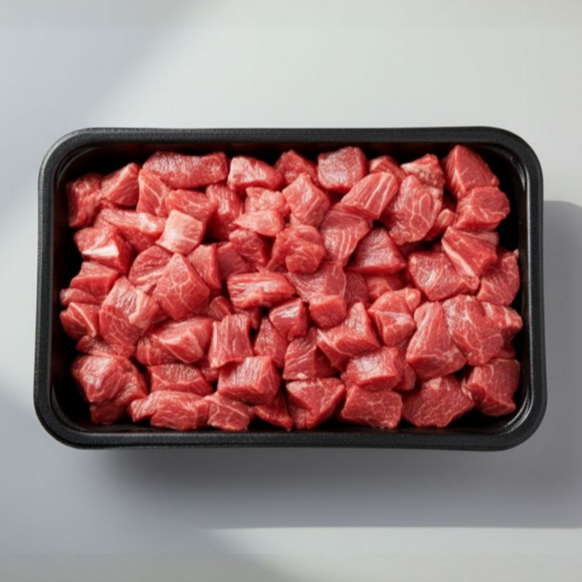 한우 1++ 국거리 투뿔 양지, 1개, 900g