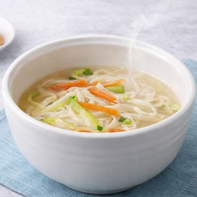 쫄깃하고 맛잇는 군산 엄마손 생면 칼국수 6인분(생면 200g 6개+비빔양념장 35g 6개)-분식 간식 식사