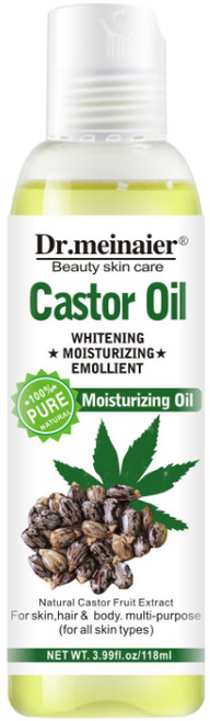 Dr.meinaiere 蓖麻油 滋潤保濕護膚油 身體髮膚多用途 118ml, 1個, 蓖麻油-118ml