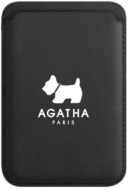 아이폰 갤럭시 맥세이프카드지갑 아가타 오리진 두배 자력 아이폰16프로 맥세이프 카드케이스, 1개, 블랙