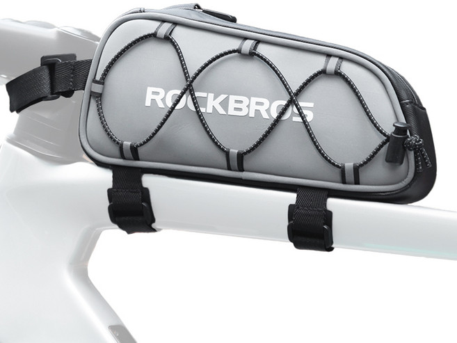 자전거 로드 탑튜브 프레임 가방, 1개, 블랙