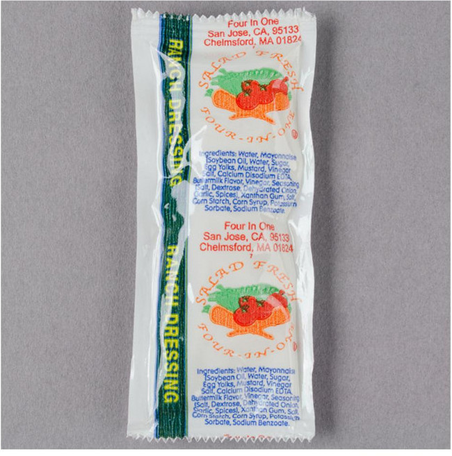 Ranch Dressing 랜치 드레싱 포션 패킷, 12g, 200개