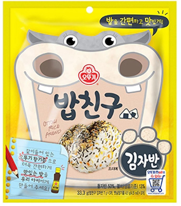 오뚜기 밥친구 김자반, 33.3g, 5개
