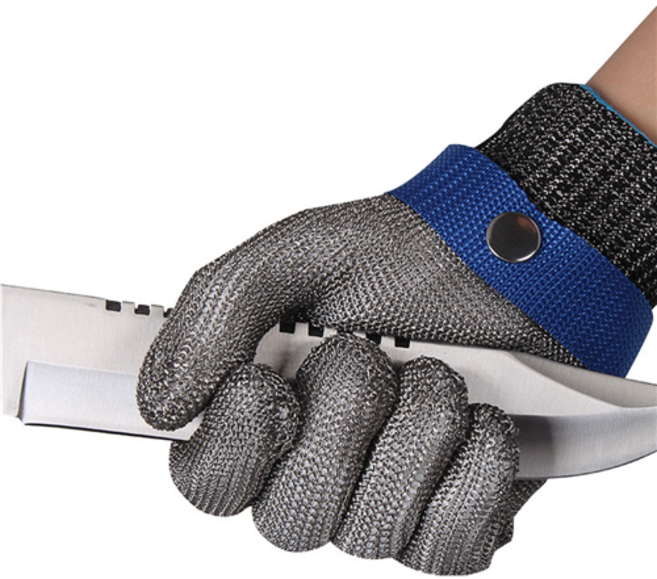 픽센드 방검장갑 철 절단방지 손보호 베임방지 쇠그물 사슬 자상방지, 1개