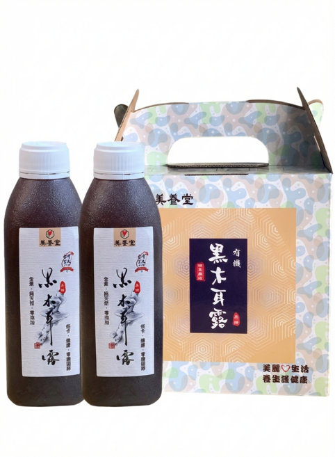 美養堂 黑木耳露 台灣在地黑木耳 無添加飲品, 6個, 470ml