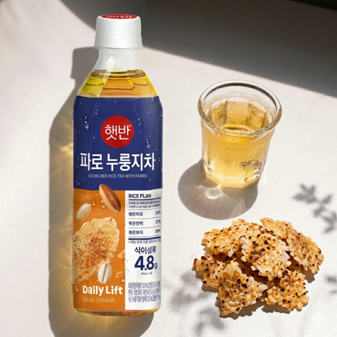 햇반 파로 누룽지차, 24개, 500ml