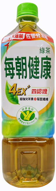 每朝健康綠茶 超級兒茶素 菊苣纖維, 1箱, 24個裝, 900ml