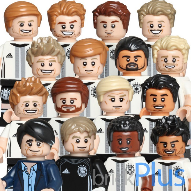 레고 LEGO 독일 축구대표팀 피규어 16종 세트 71014 DFB, 1개