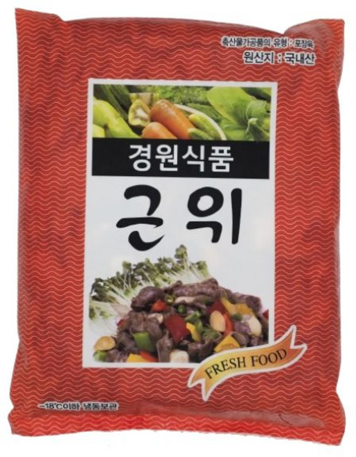힐링미트 국내산 닭근위 1kg 냉동 닭모래집 닭똥집, 1개