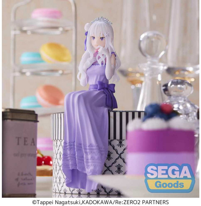 씨플 세가(SEGA) PM Re제로부터 시작하는 이세계 생활 쵸코노세 피규어 에밀리아 피규어 Dress Up Party Ver 에밀리아 피규어 Dress Up Party