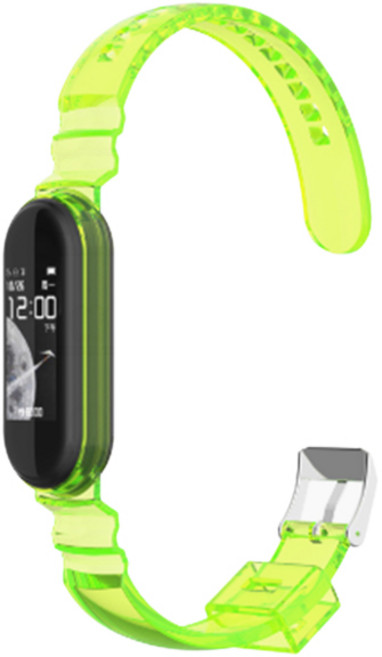 스토리링크 샤오미 Mi Band 5 6 7 스트랩 액정 보호필름, 미밴드5/6/7 투명아쿠아 스트랩_형광, 1개