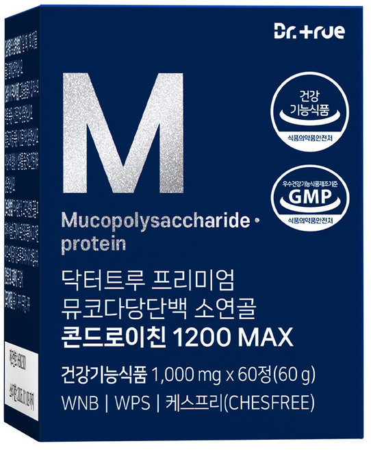 DrTrue 뮤코다당단백 소연골 콘드로이친 1200 맥스 60g, 60정, 1개