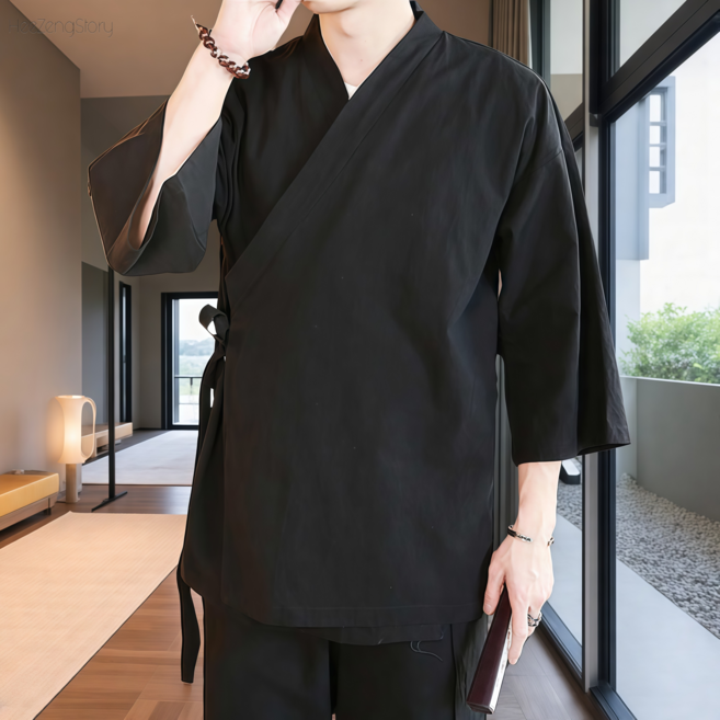 남자 생활한복 법복 저고리 남성 개량 한복 계량 상의