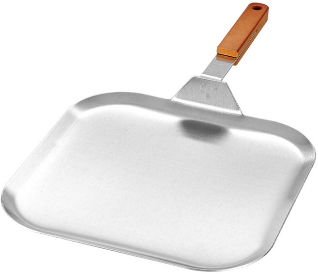 CookNest 인덕션 통3중 스텐 사각 후라이팬 그리들팬, 1개, 29cm