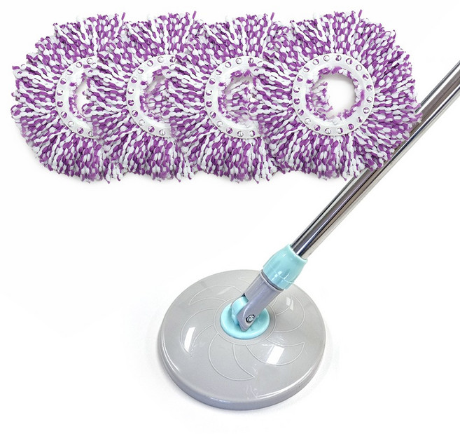 new 퀸마루 스핀청소기전용 봉세트 2단봉(일반형16cm)밀대 + 컬러걸레 5장, 1개