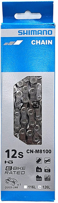 시마노 12단 체인 CN-M8100 / MTB용 XT / 로드용 울테그라 체인, 1개, 126링크