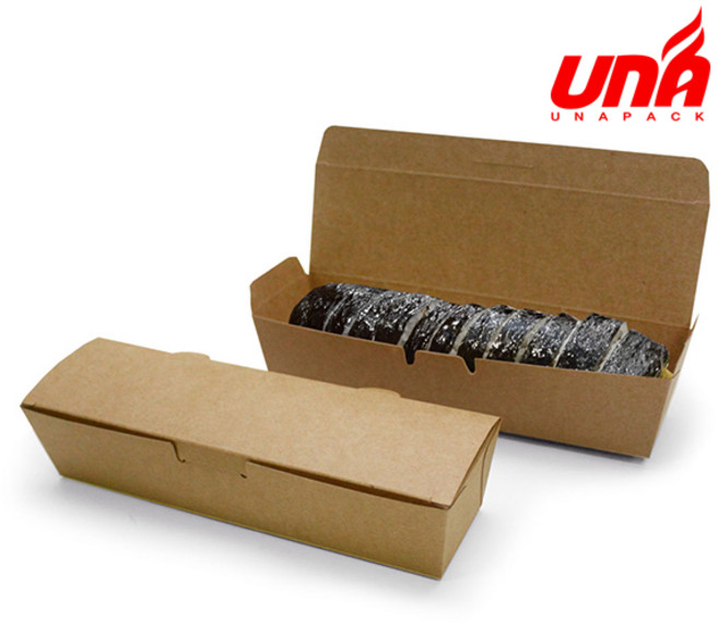 김밥한줄 크라프트 종이도시락 김밥1줄, 1개, 800개