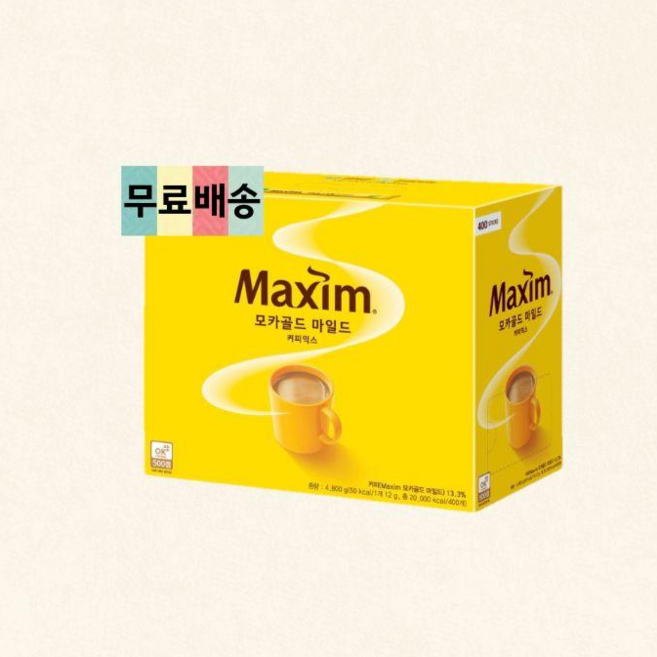 맥심 모카골드 마일드 400T /쿠폰가, 12g, 400개입, 1개