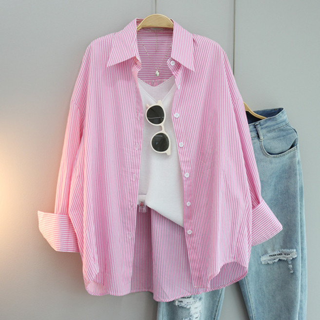 달콩 뮤스트라이프오버핏셔츠 빅사이즈 카라셔츠 남방 긴팔