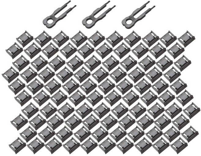 USB 포트락 잠금장치 키3 잠금알100개 블랙