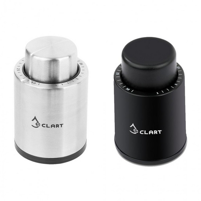 DN 이클 아트 와인 스토퍼 W1 W2 보관 진공, 이클아트 와인스토퍼(W2플라스틱블랙), 1개