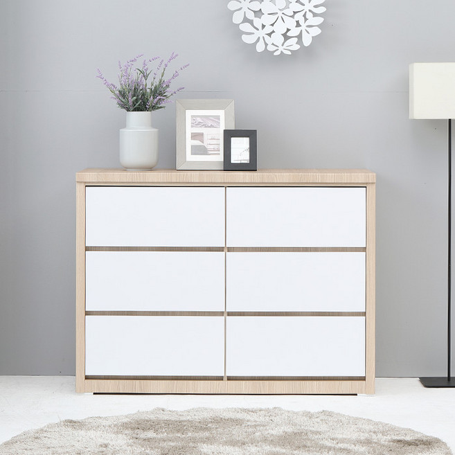 [보루네오] 엘리브 뉴빅2 1200 3단 빅 서랍장 hw036-1, 오크화이트