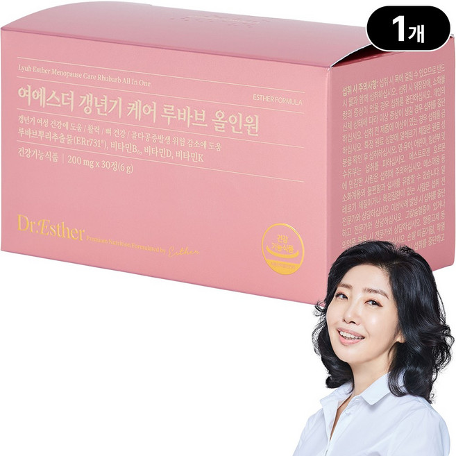 [본사직영] 여에스더 갱년기 케어 루바브 올인원 루바브뿌리추출물, 1개, 30정