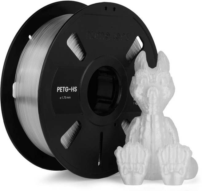 3D프린터 필라멘트 HS-PETG 1kg 1.75mm Numakers 뱀부랩 AMS 호환 국내배송, 투명, PETG