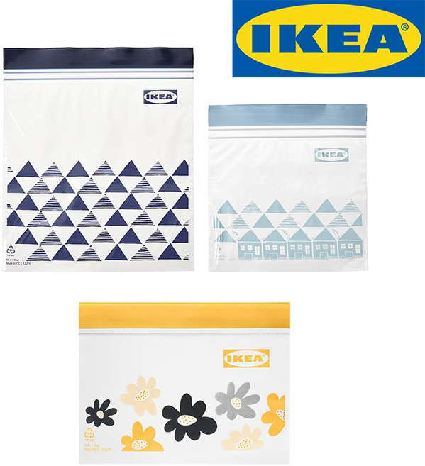 러블리마켓 지퍼백 중형 + 소형, 1세트, 120개, 혼합 크기