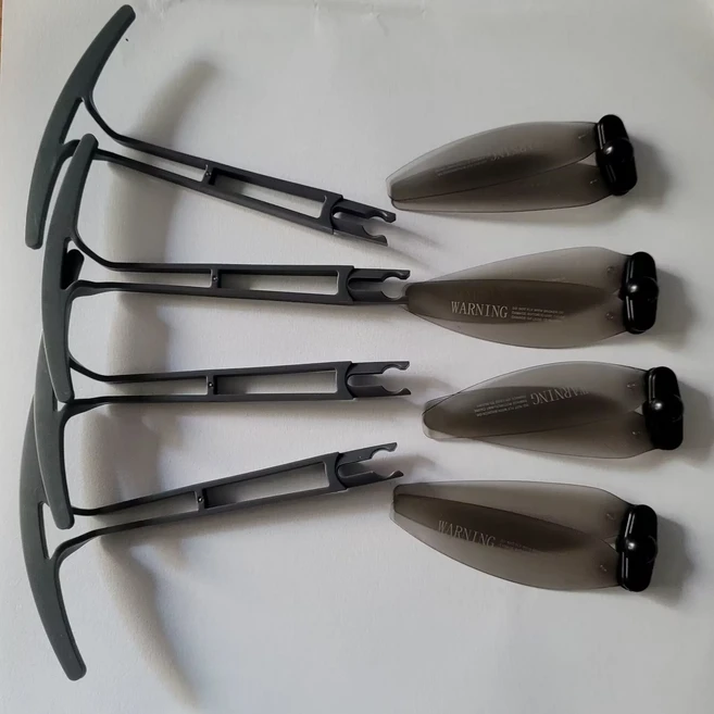 브러시드 드론 SYMA X30 RC 쿼드콥터 예비 부품 프로펠러 보호 프레임 바디 쉘 기어 모터 Engine-8T 암, 12 Set 01