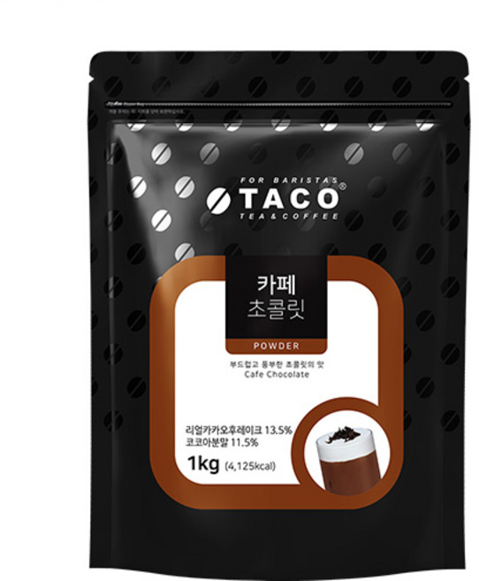 타코 카페 초콜릿 분말, 1kg, 4개, 1개입