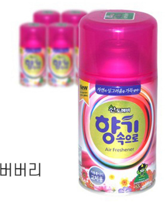 산도깨비 향기속으로 향캔 리필 방향제 버버리, 1개, 300ml